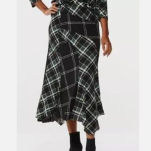 Cato Green Plaid Midi Skirt - Picture 1 of 1
